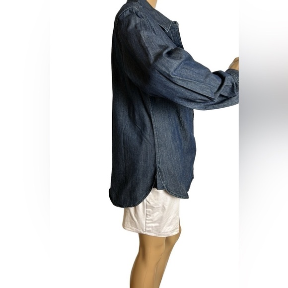 Blue Jean shirt , women button down shirt,LEE Riders, NWT!western,cotton XL - Picture 12 of 15